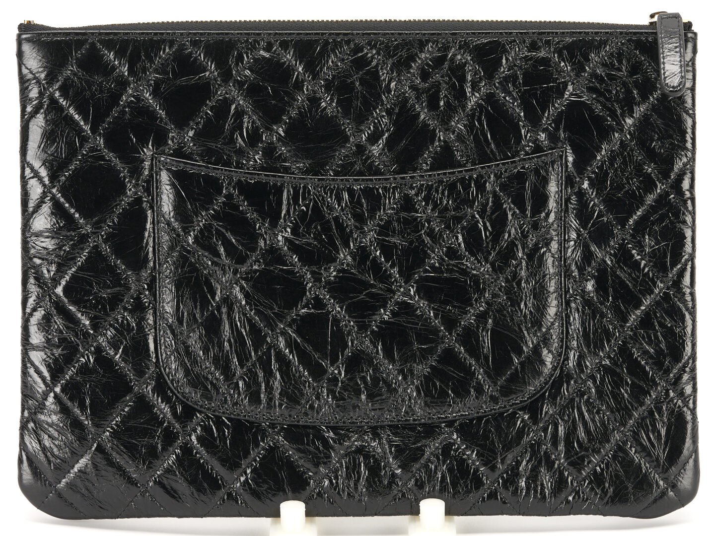 Lot 715: 2 Chanel Iridescent Caviar Quilted Clutches, Night by the C & Boy Pouch