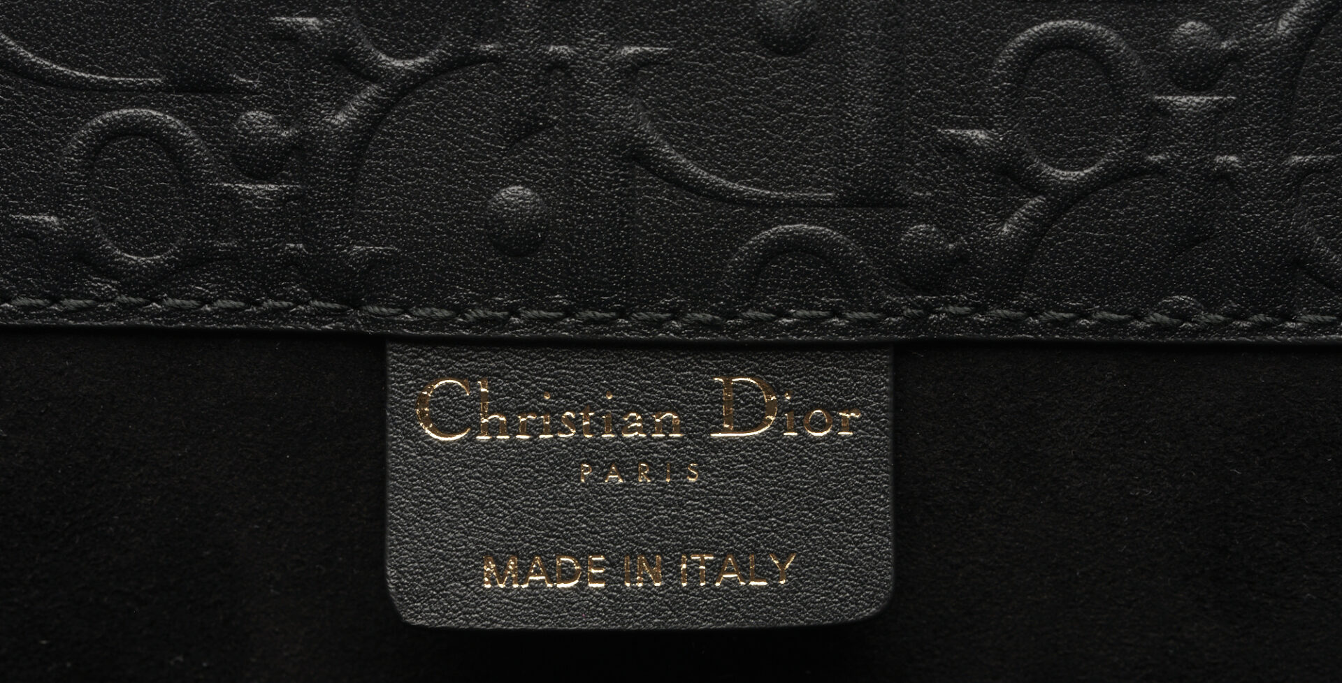 Lot 718: Dior Oblique Embossed Black Book Tote