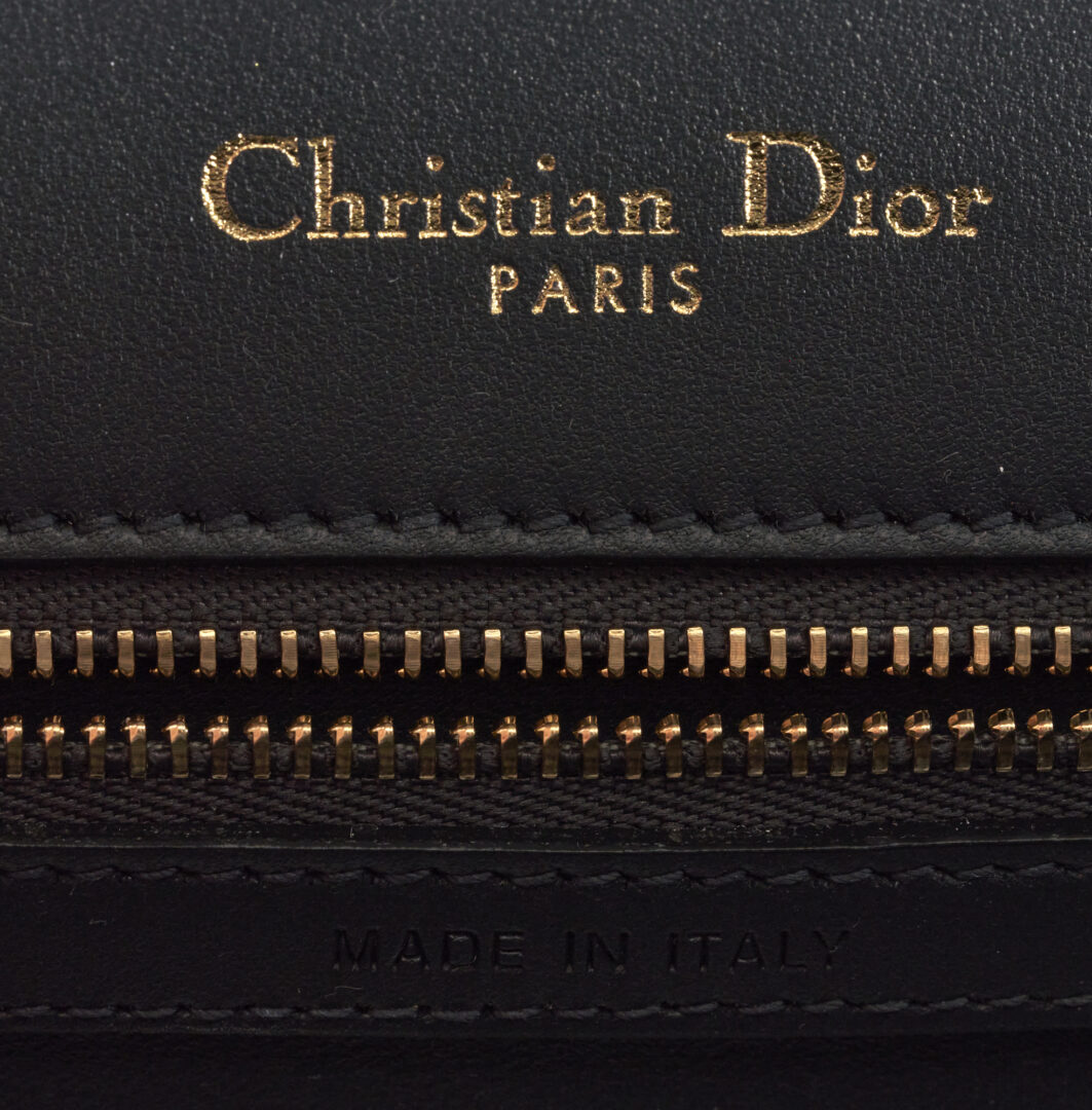 Lot 720: Dior Diorama Shoulder Bag, Micro Cannage Dark Blue