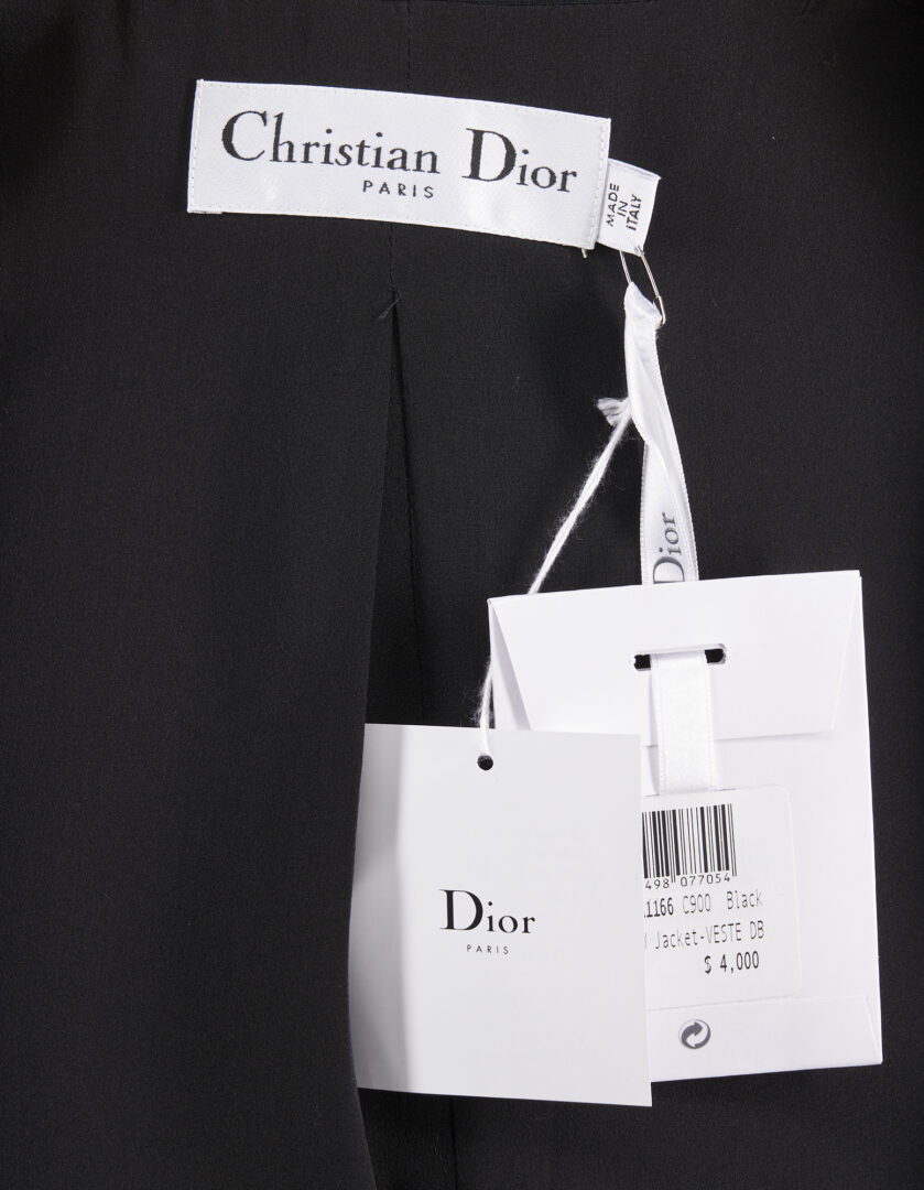 Lot 722: 2 Dior Black Wool & Silk Garments
