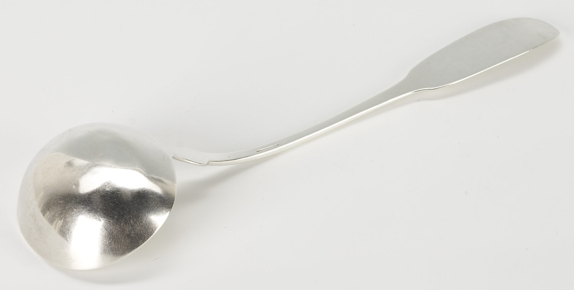 Lot 72: J. Campbell Southern Coin Silver Soup Ladle, NC or TN