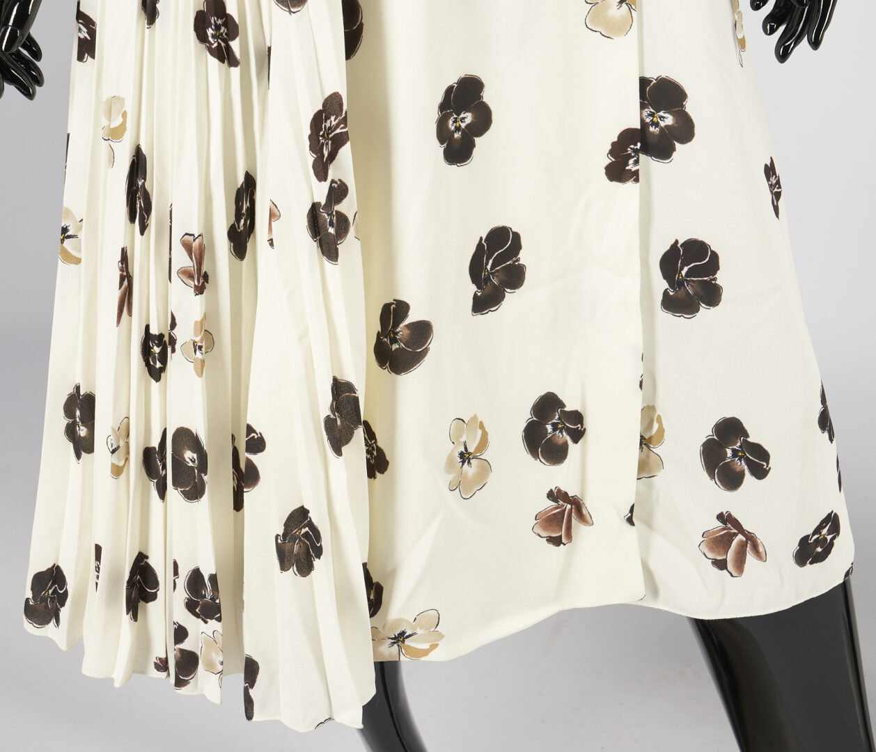 Lot 740: 2 Prada Dresses, Gabardine Sleeveless & Floral Patterned