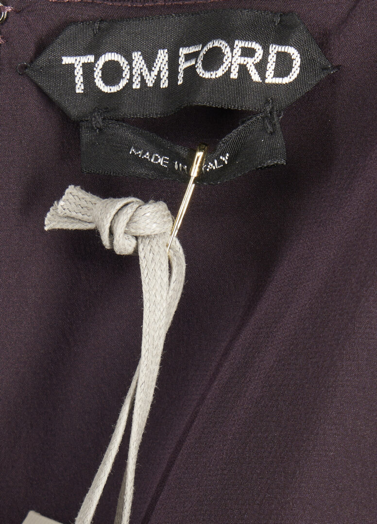 Lot 744: Tom Ford Wool Coat & Plum Dress