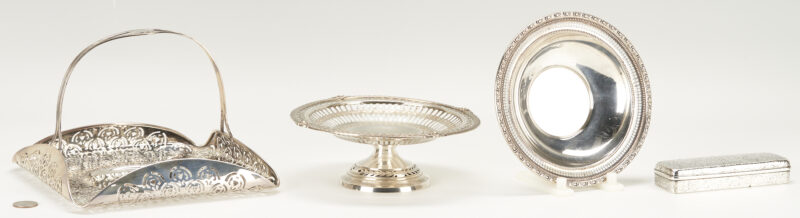 Lot 782: 4 Sterling Silver Holloware Items, incl. Tiffany, Dominick & Haff