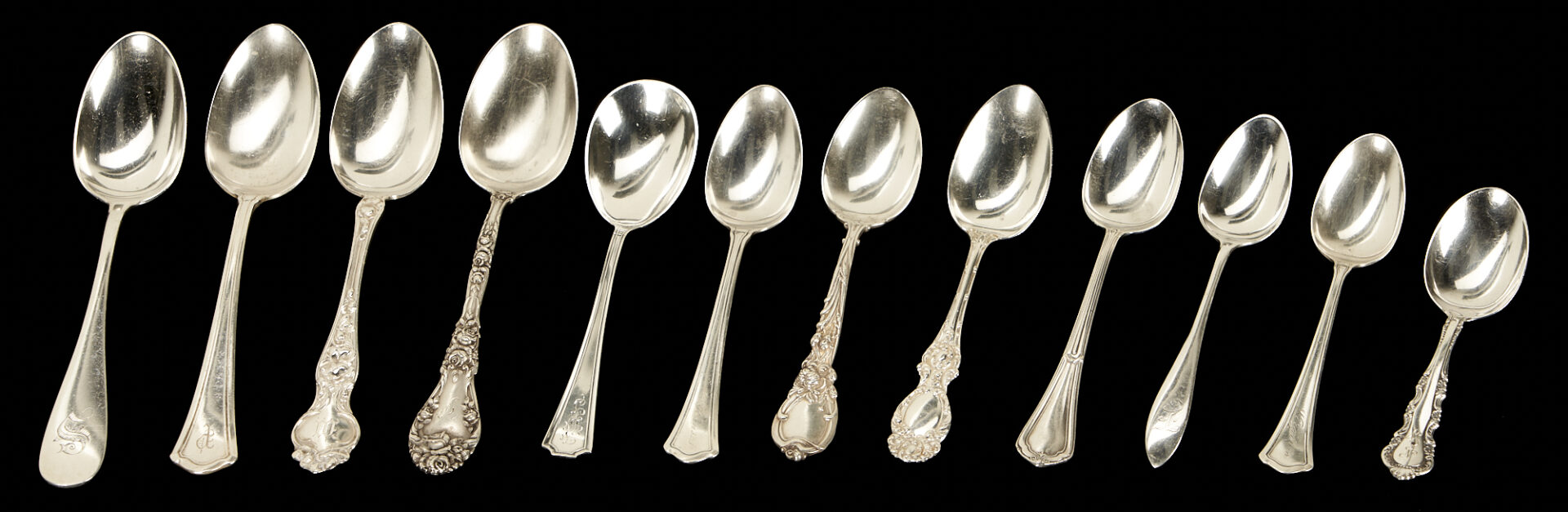 Lot 787: 39 Pcs. Assorted Sterling Flatware: Reed & Barton, Wallace, Dominic & Haff