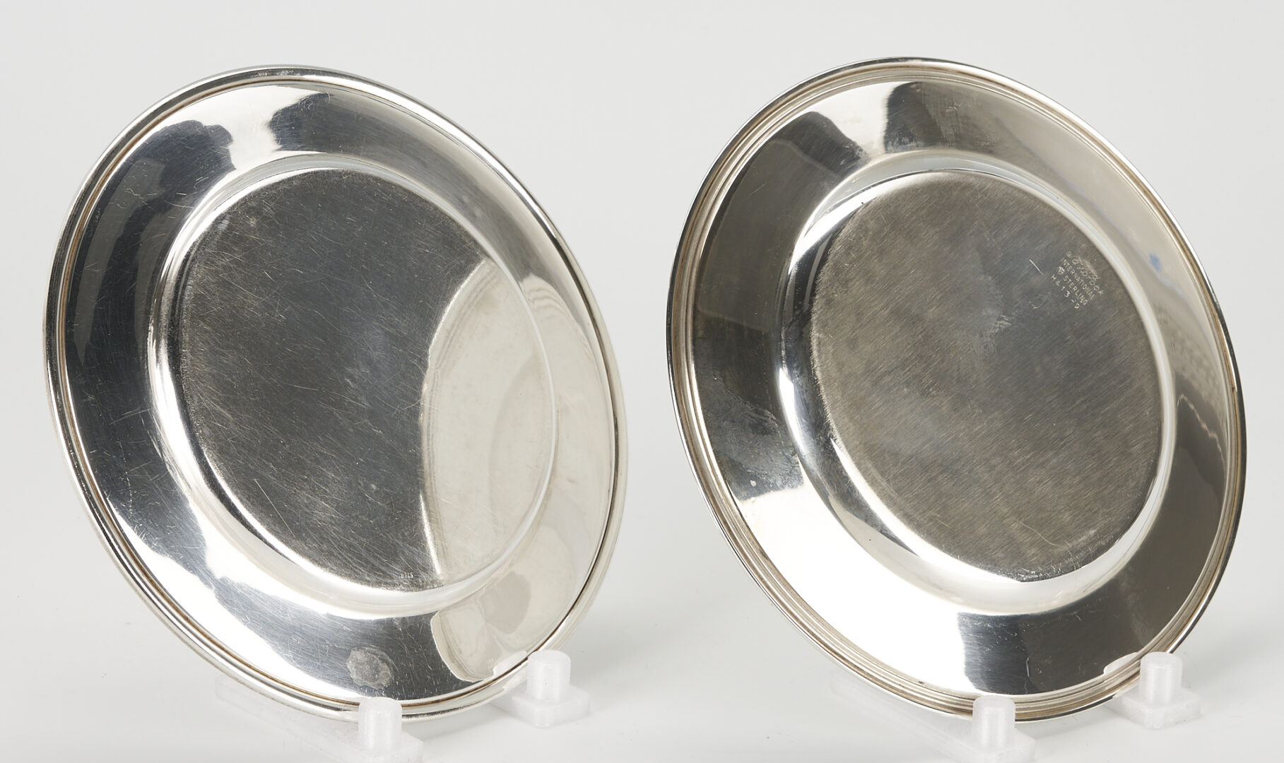 Lot 791: 6 Sterling Silver Plates, incl. Stief & Bread Plates