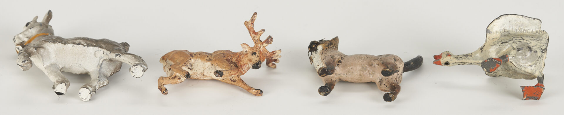 Lot 797: 8 Cold Painted Bronze Animal Sculptures, incl. Style of Franz Bergmann