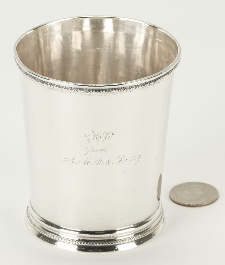 Lot 81: Savannah, GA Coin Silver Julep Cup