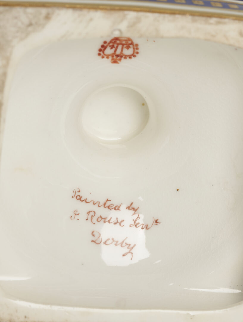 Lot 849: 3 pcs. English Porcelain, incl. James Rouse Derby Ewer