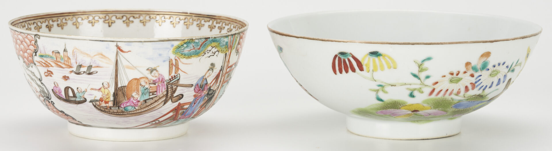 Lot 857: 7 pcs Porcelain incl. Chinese, Meissen, Worcester, Chelsea