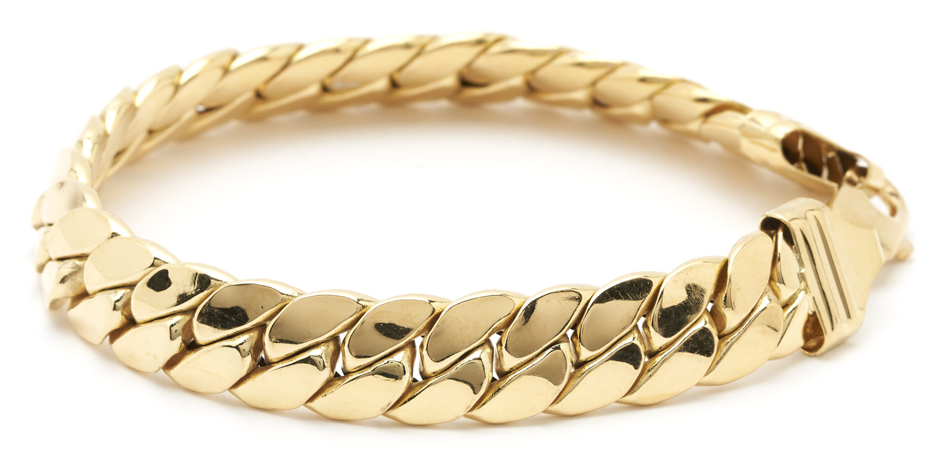 Lot 893: Italian 18K Gold Bracelet