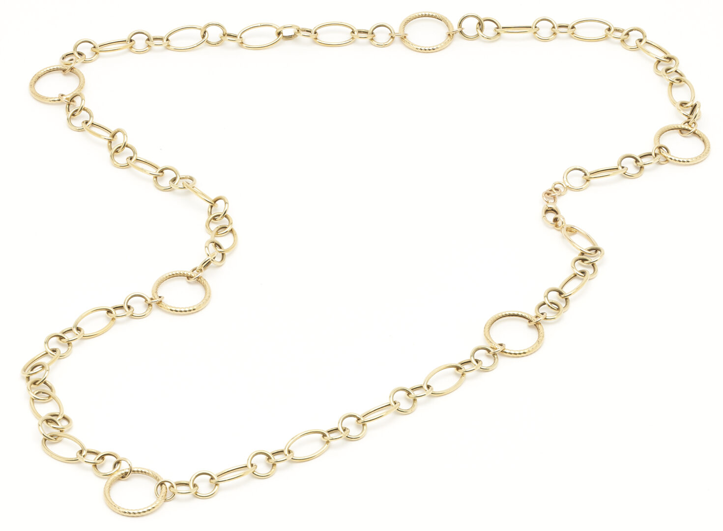 Lot 913: 14K Milor Chain Link Necklace
