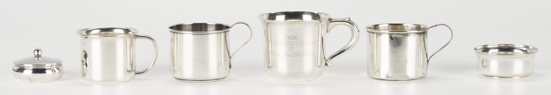 Lot 939: 26 Assembled Sterling Silver Holloware Items, incl. Sherbet Cups
