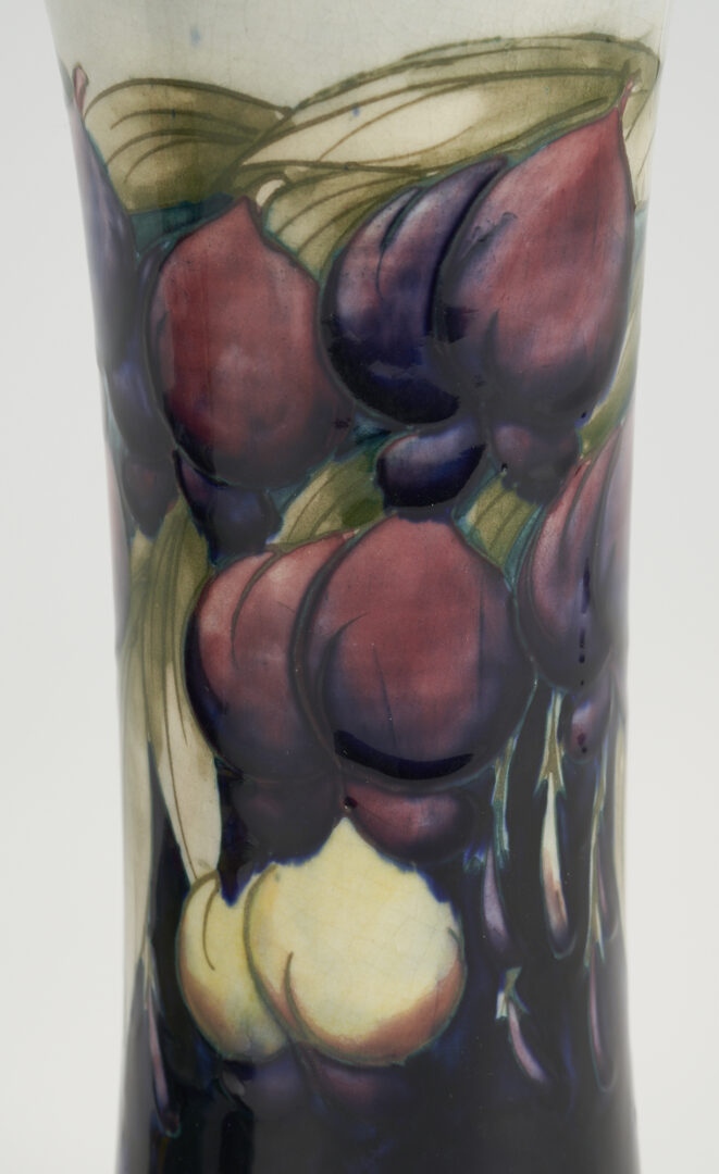 Lot 944: 4 Pcs Moorcroft Art Pottery, Incl. Wisteria, Orchid, & African Lily, 3 William Moorcroft Signed