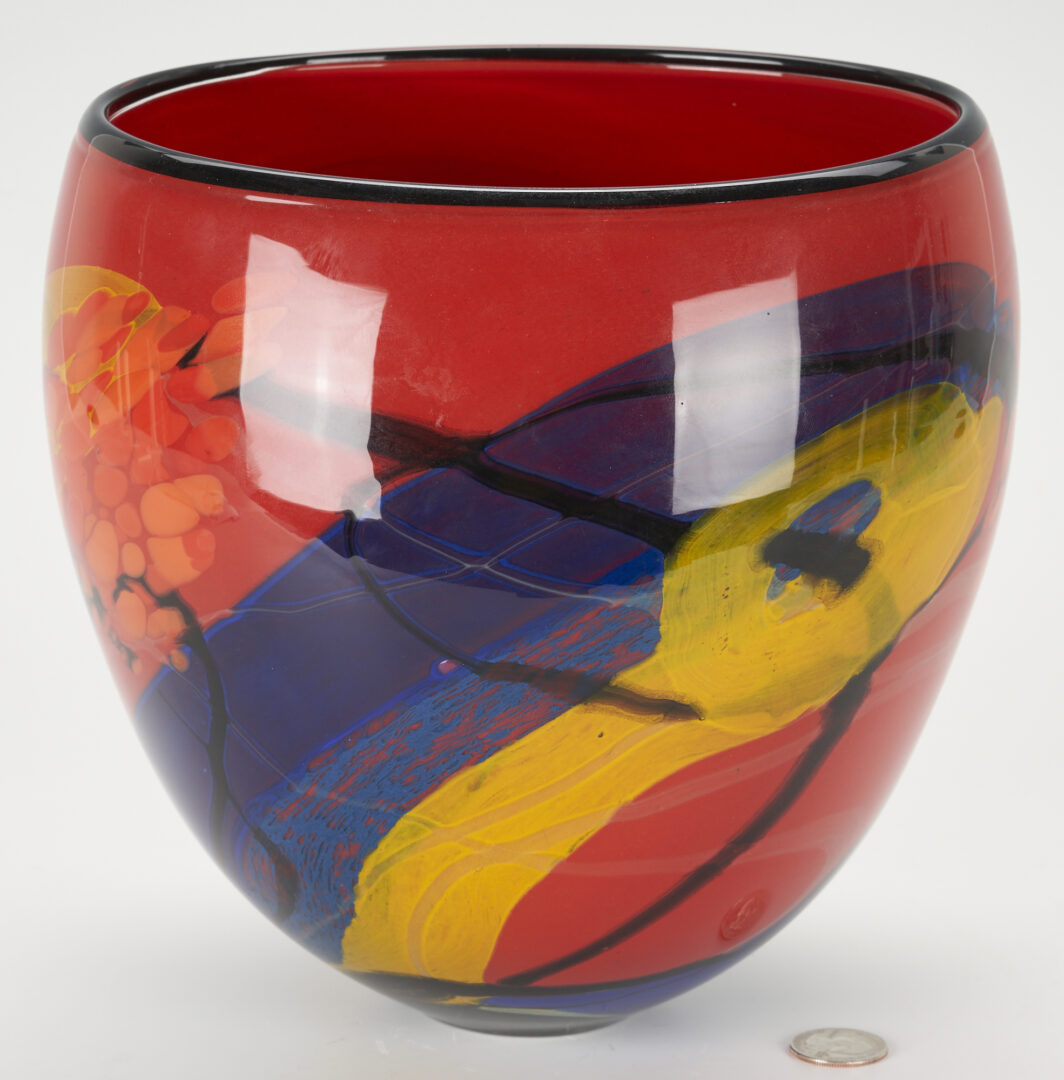 Lot 949: Ioan Nemtoi Signed Art Glass Vase
