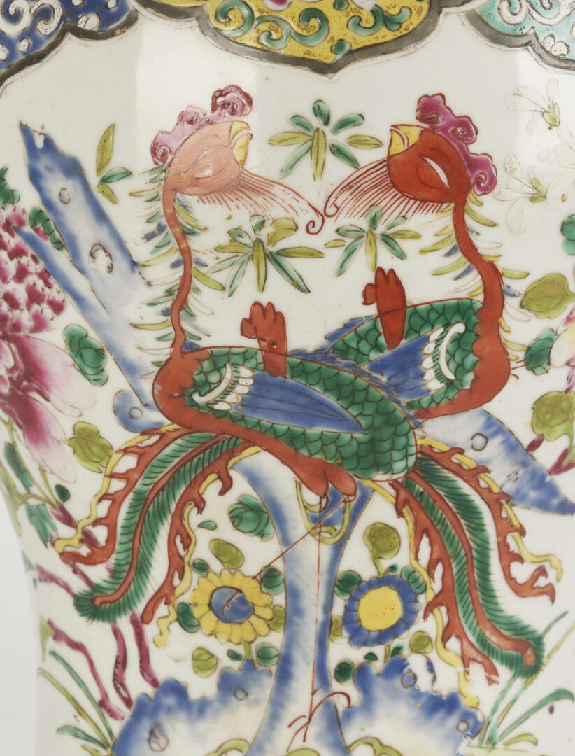 Lot 9: Chinese Famille Rose Ormolu Mounted Porcelain Vase Lamp