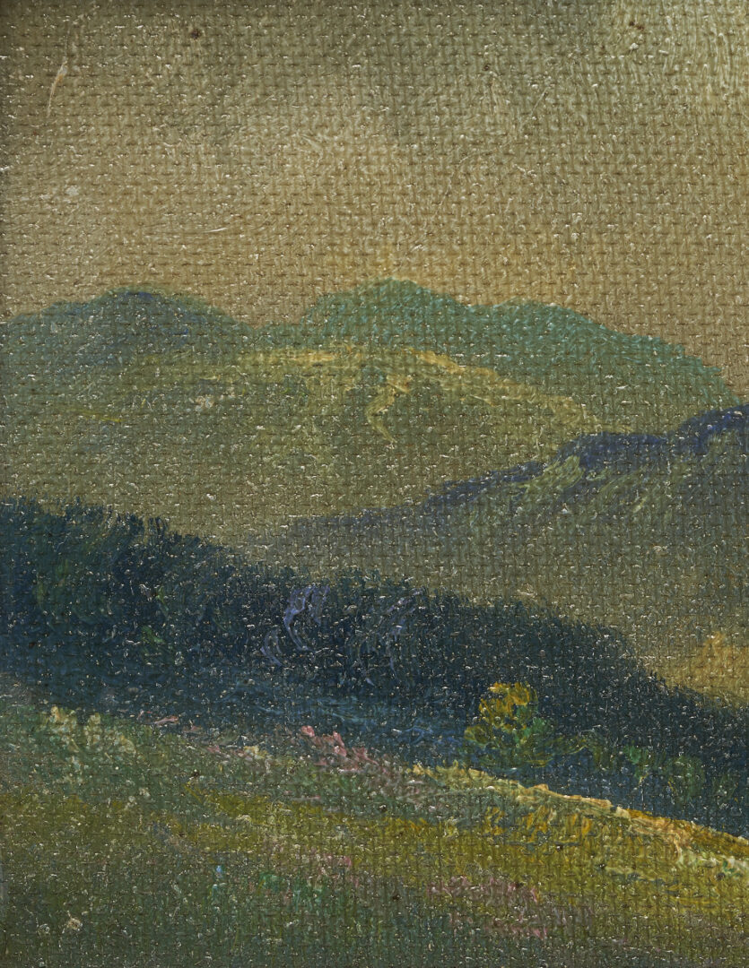 Lot 12: Small Smoky Mountains Landscape Oil, Manner of Louis Jones