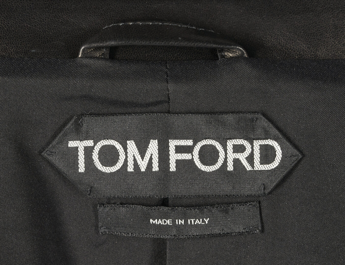 Lot 142: Tom Ford Black Leather Blazer