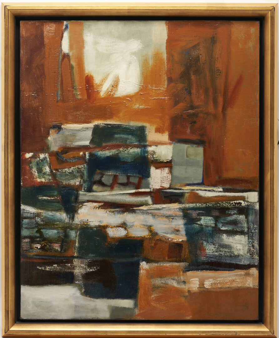 Lot 15: Gus Baker Abstract O/C Painting