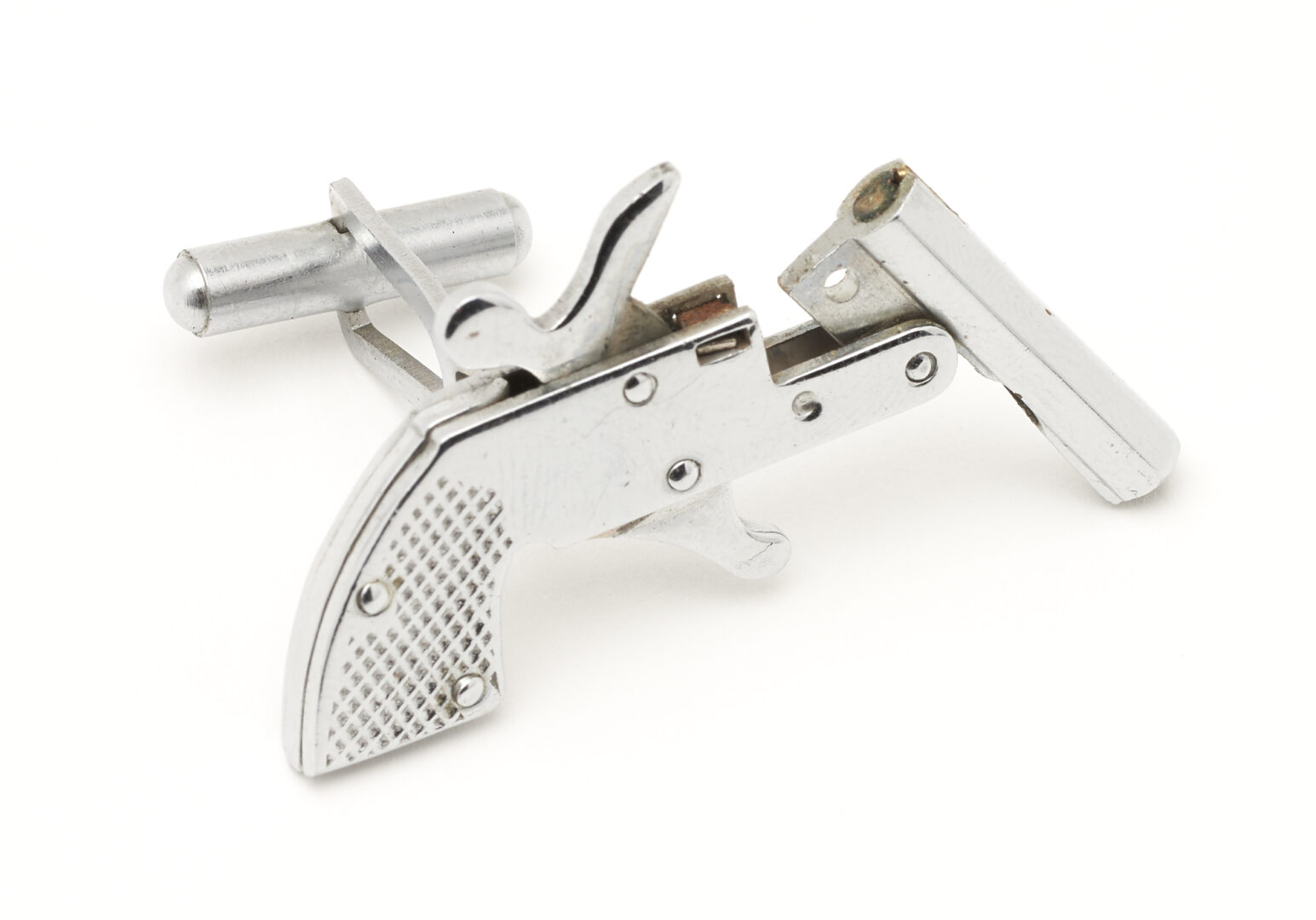 Lot 174: Little Atoms 2mm Pinfire Miniature Pistol Cap Gun Cufflinks