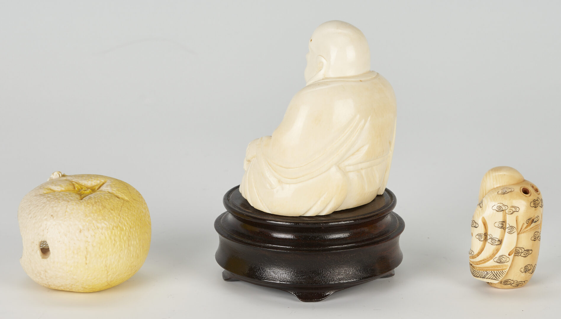 Lot 175: 7 Asian Carved Ivory Items
