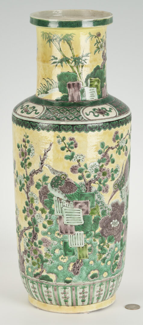 Lot 196: Chinese Famille Verte Porcelain Vase