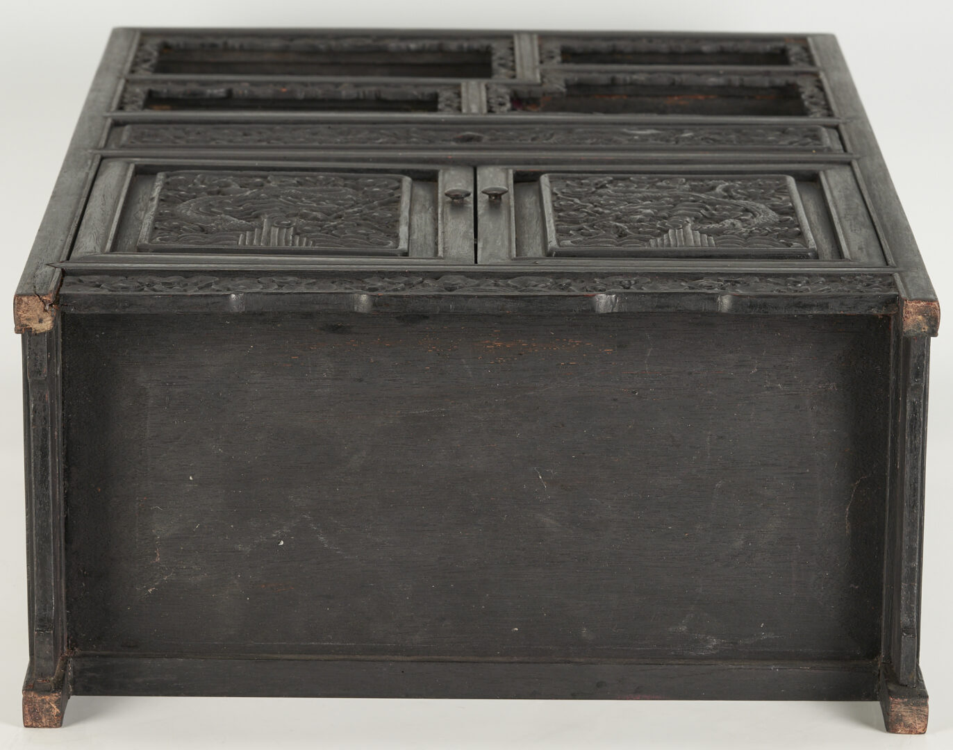 Lot 202: Asian Hardwood Miniature Cabinet