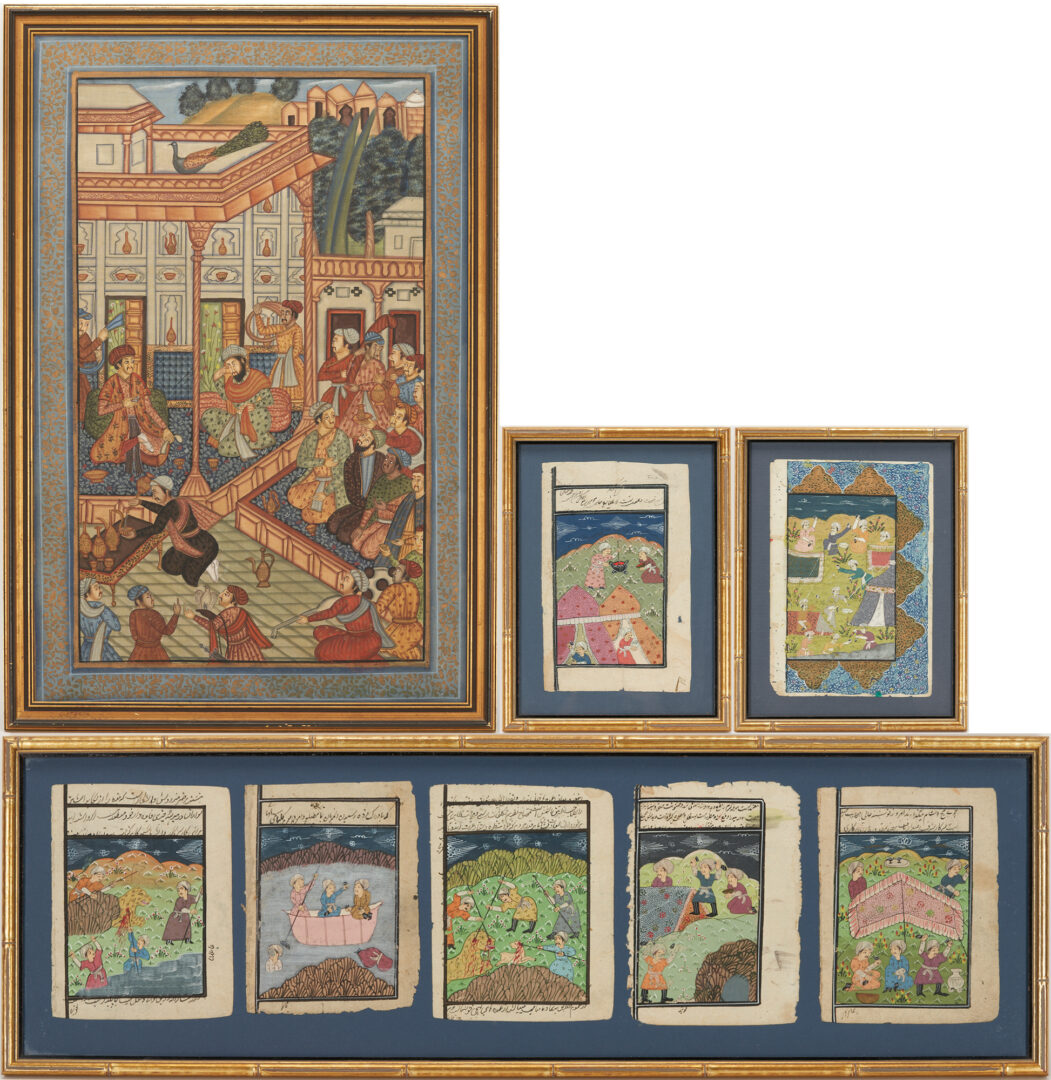Lot 209: Collection of Indian / Middle Eastern Paintings in 4 frames