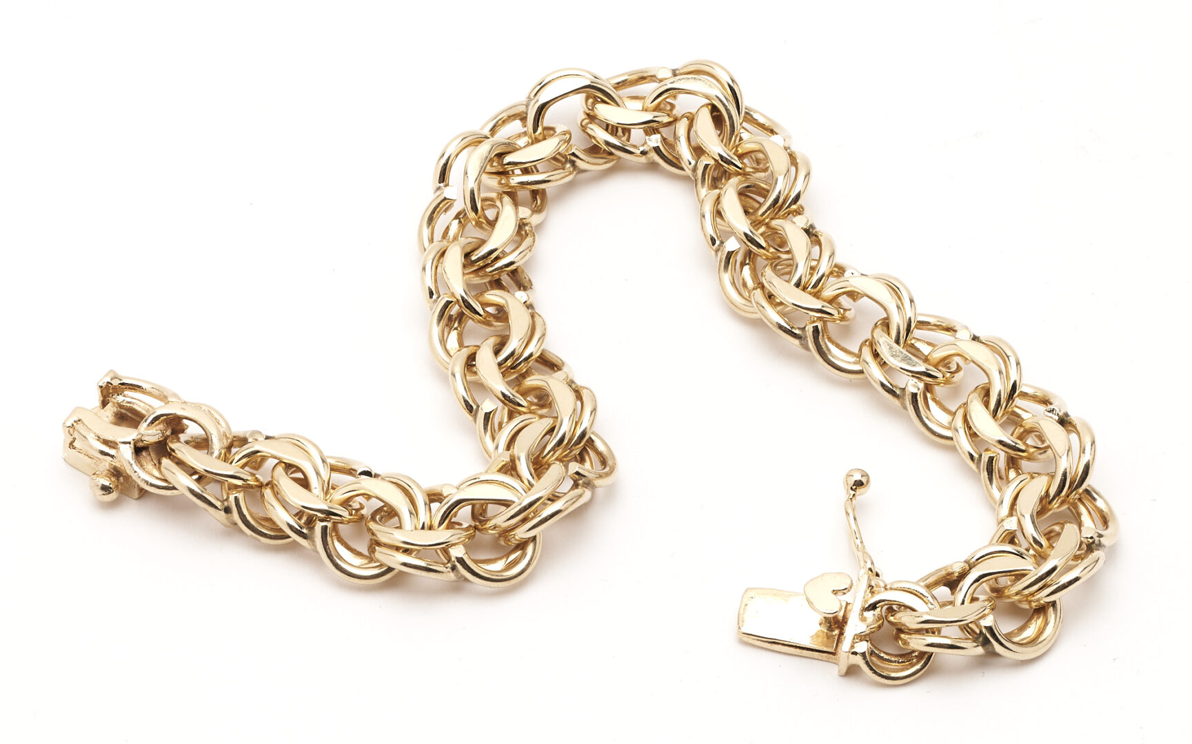 Lot 225: 14K Gold Charm Bracelet