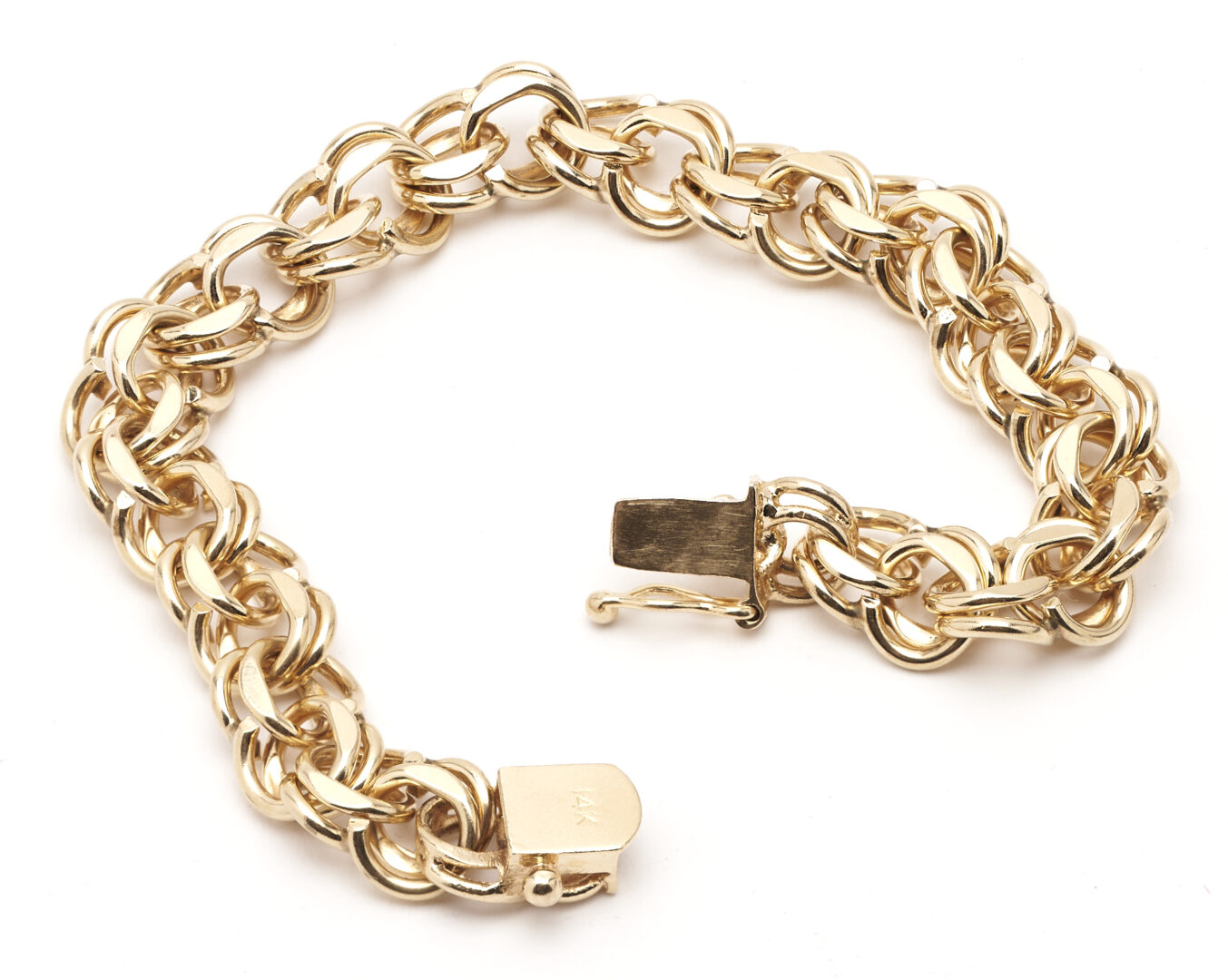 Lot 225: 14K Gold Charm Bracelet