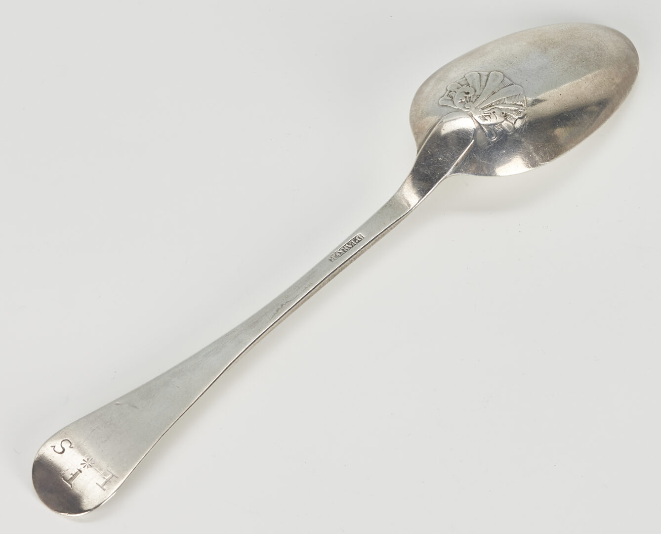 Lot 239: Daniel Parker Boston Revolutionary War Era Coin Silver Spoon