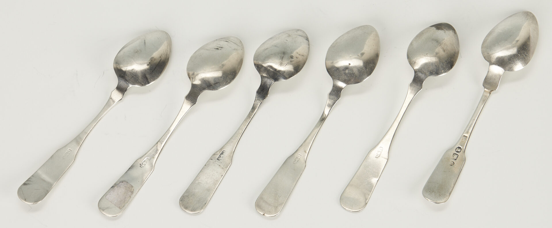Lot 240: Assorted Silver Flatware incl. 6 Sheaf of Wheat Spoons & Tetard Freres, 15 pcs total
