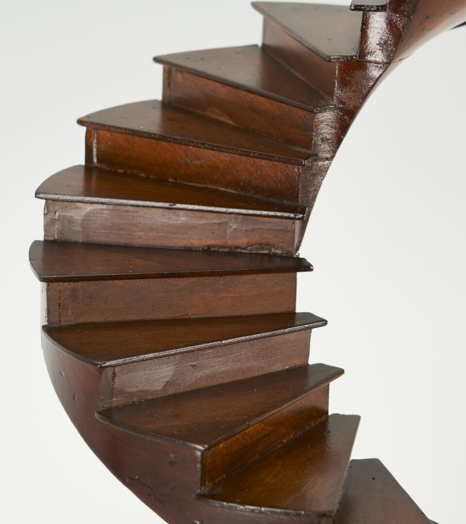 Lot 253: Wooden Architectural Model Staircase, manner of Maitland Smith