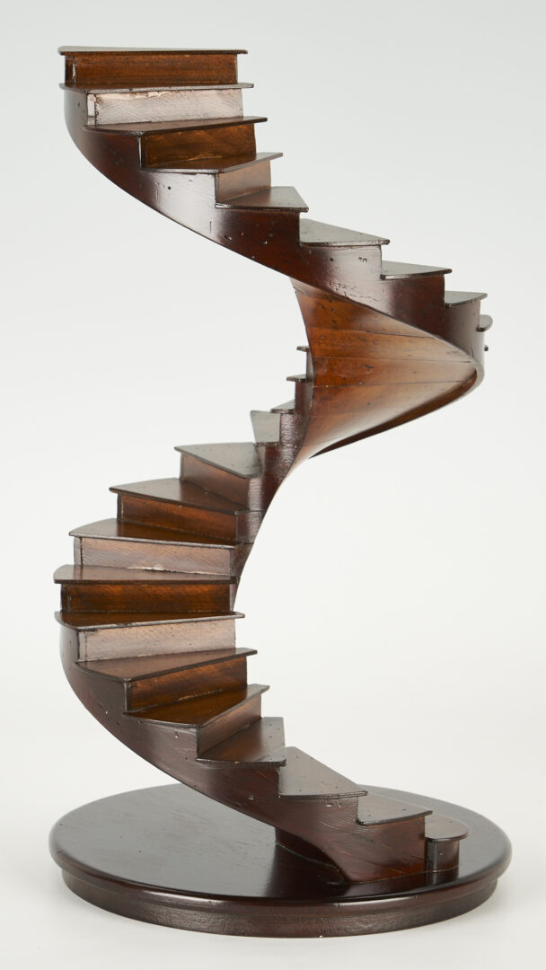 Lot 253: Wooden Architectural Model Staircase, manner of Maitland Smith
