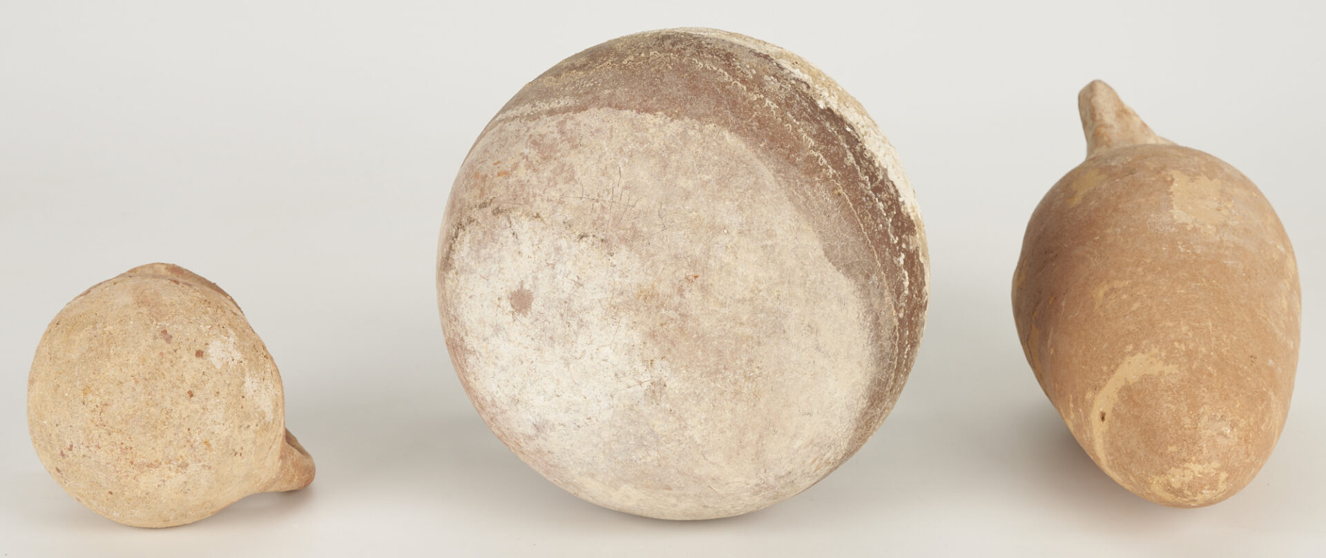 Lot 254: 3 Ancient Israeli Ceramic Vessels incl. Amphora Vase