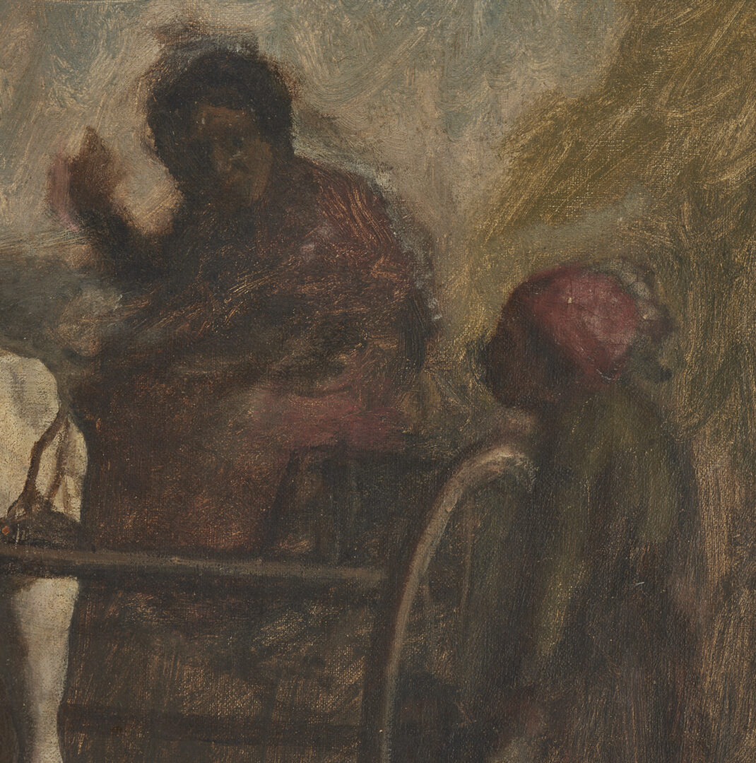 Lot 271: Platt Powell Ryder African American Genre Painting, c. 1880, Road to Darbytown