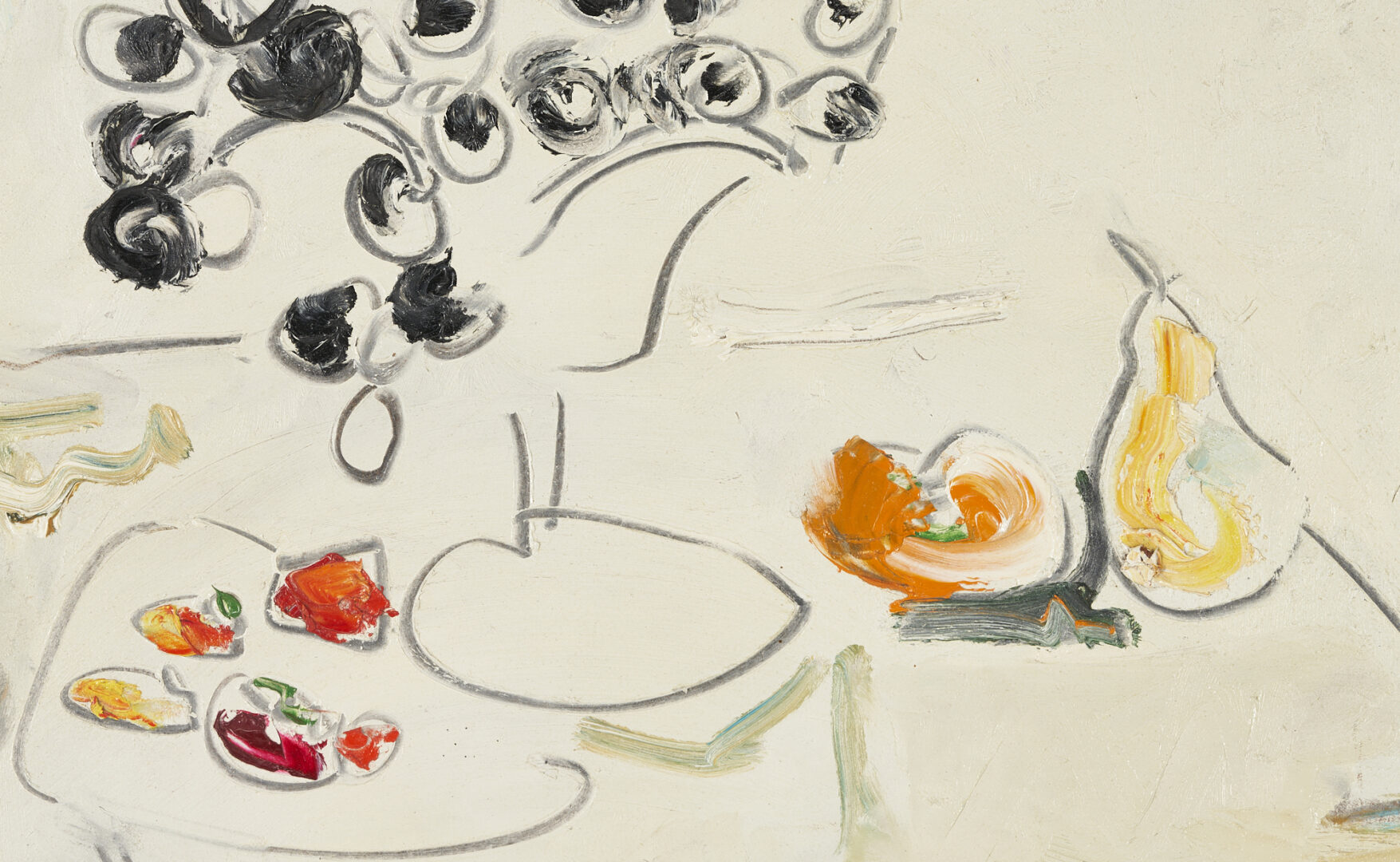 Lot 274: Sterling Strauser O/B Still Life with Fruit Painting