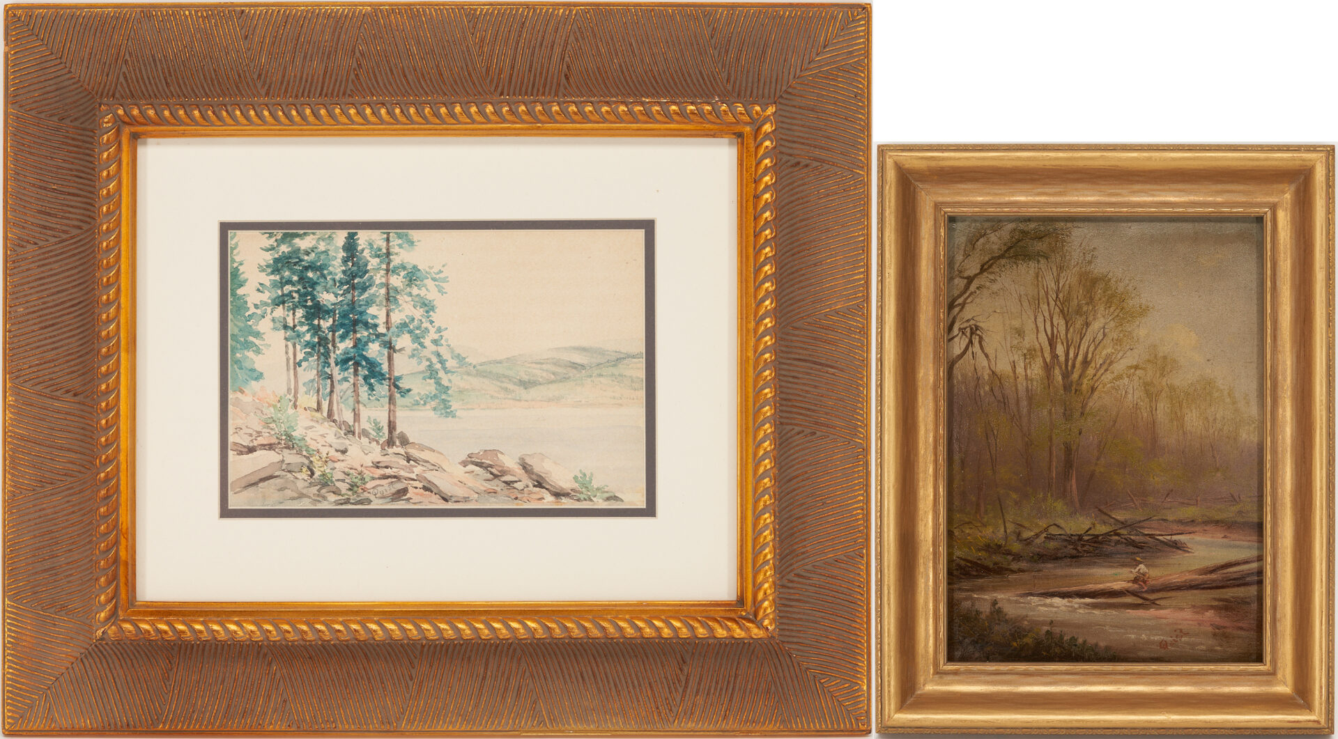 Lot 283: 2 Thomas Campbell East TN Landscapes, signed Quist