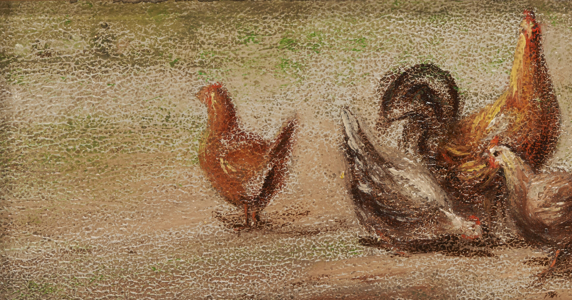 Lot 284: 2 Thomas Campbell O/B Landscapes, Bridge and Chickens