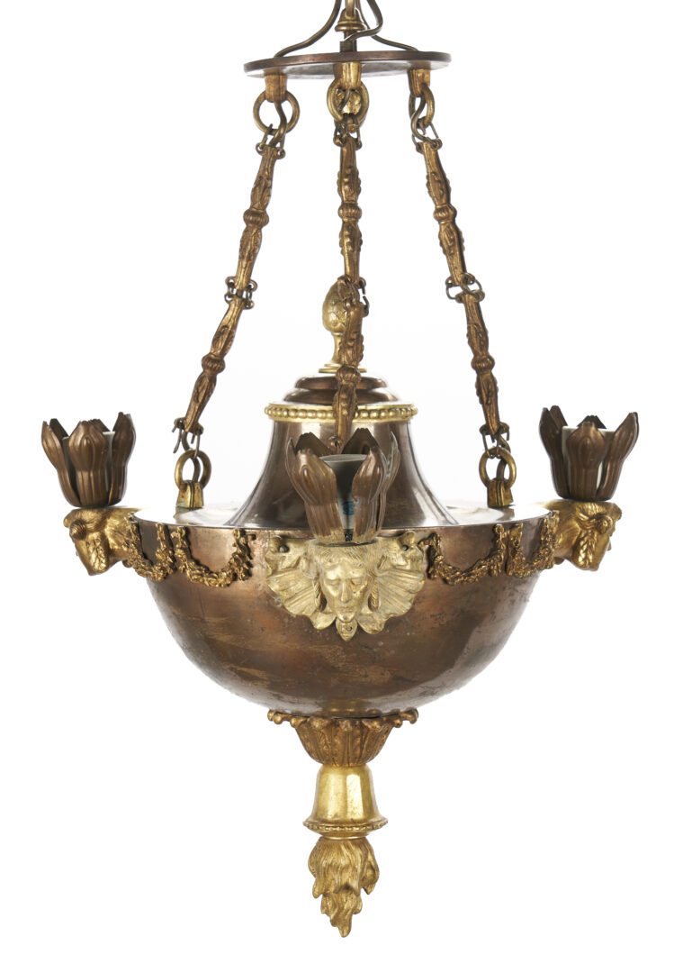 Lot 2: French Empire Style 3-light Chandelier