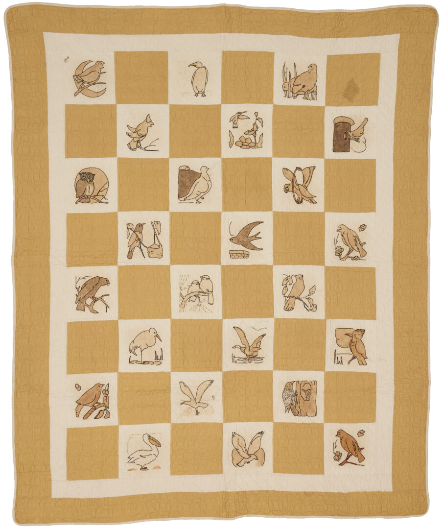 Lot 306: Ruby McKim Pattern Quilt, Bird Life/Audobon