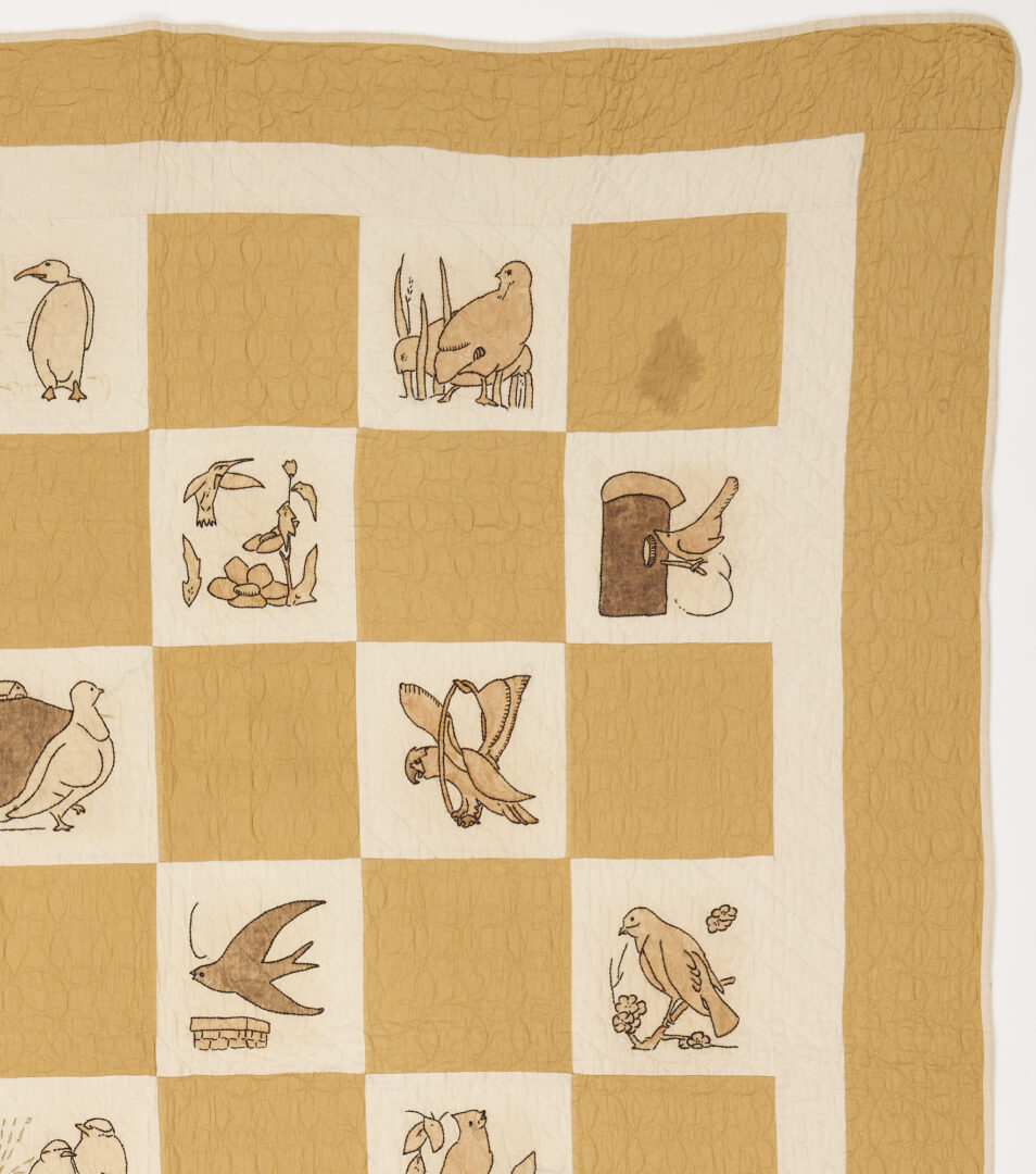 Lot 306: Ruby McKim Pattern Quilt, Bird Life/Audobon