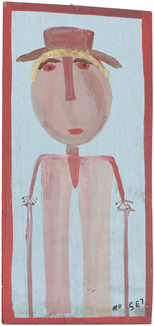 Lot 310: Mose Tolliver, Self Portrait with Crutches