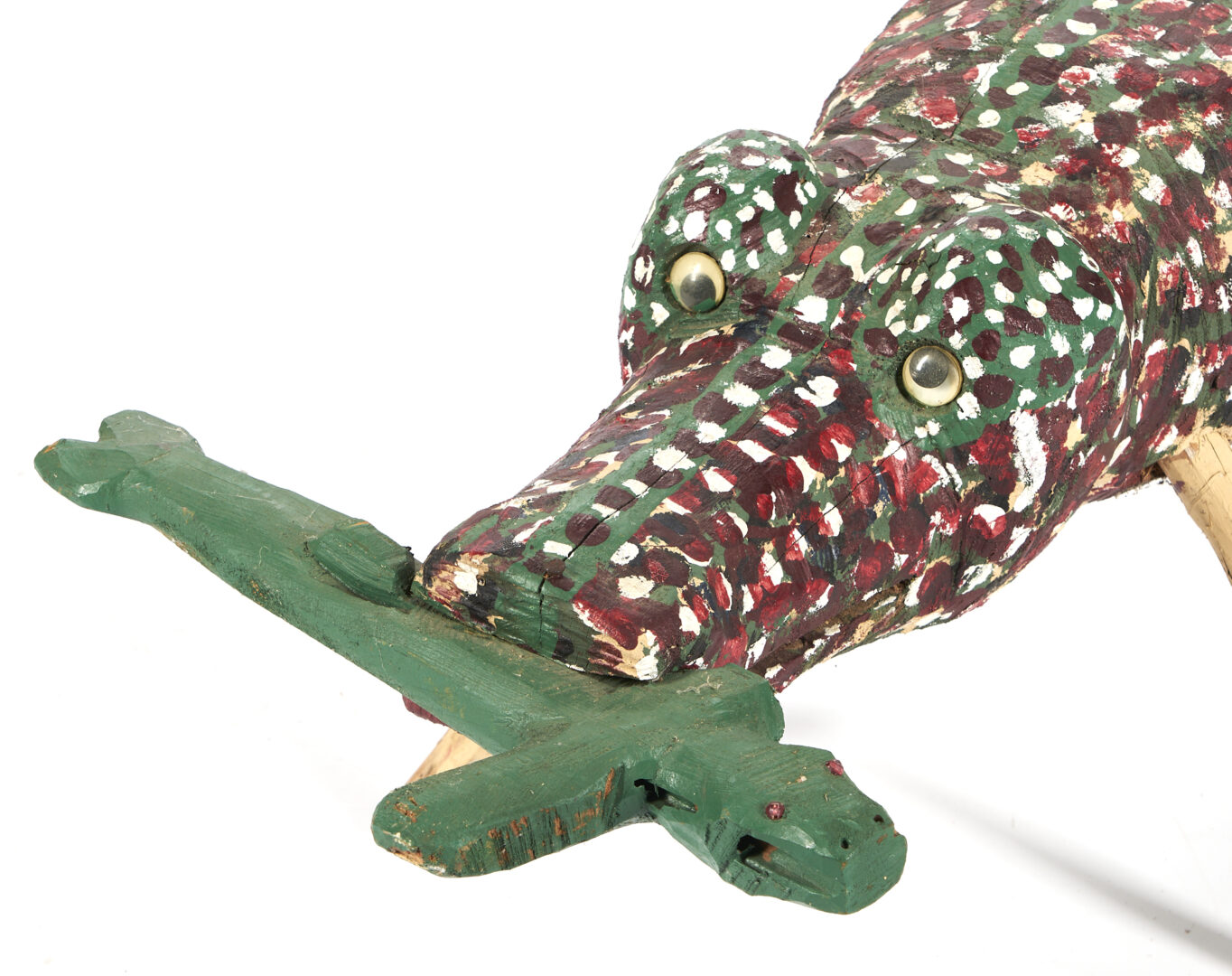 Lot 335: Homer Green Folk Art Sculpture, Alligator