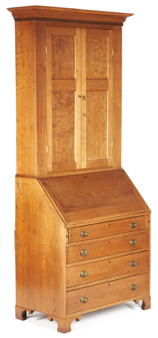 Lot 341: Tennessee Federal Cherry Secretary Bookcase