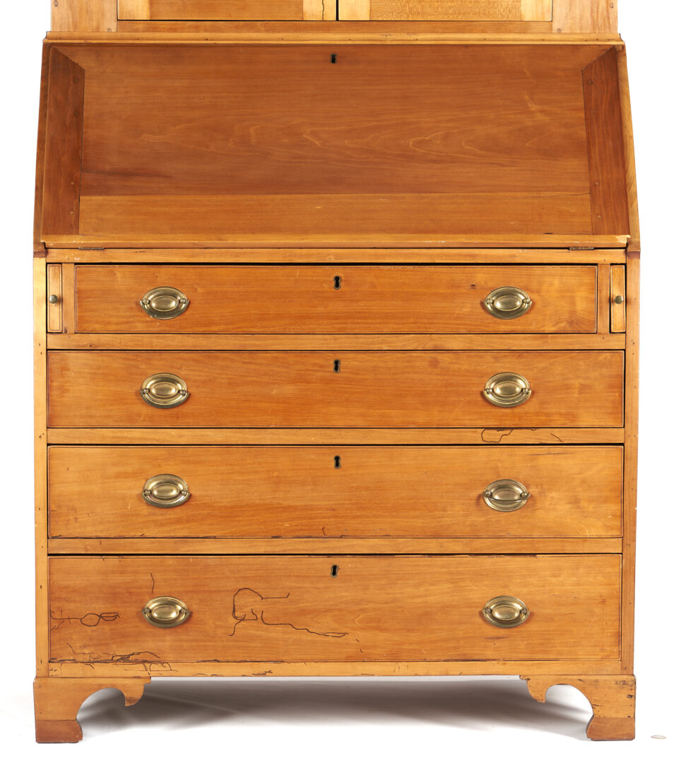 Lot 341: Tennessee Federal Cherry Secretary Bookcase