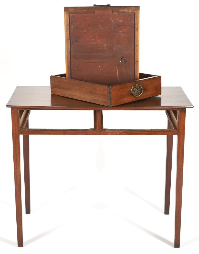Lot 355: English Two Drawer Desk or Writing Table