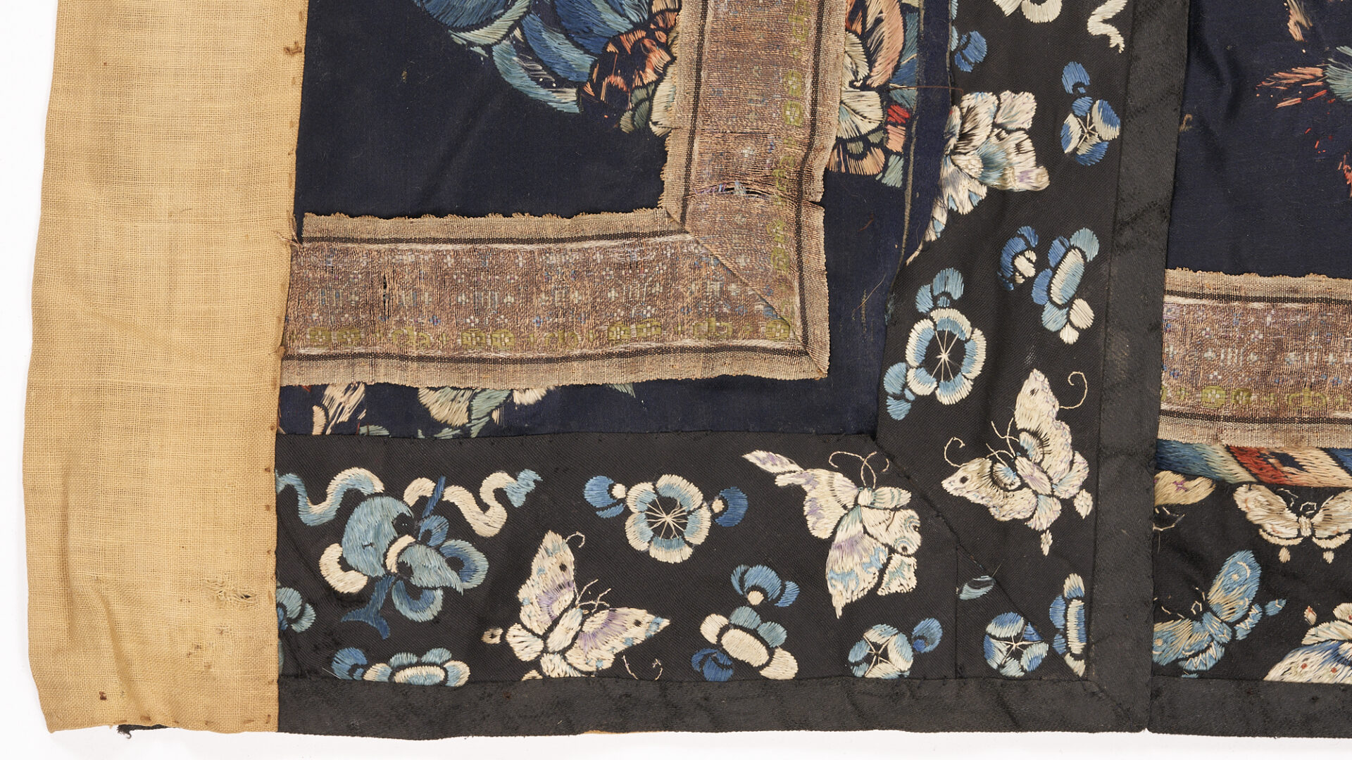 Lot 385: 3 Chinese Embroidered Textiles, incl. Qing