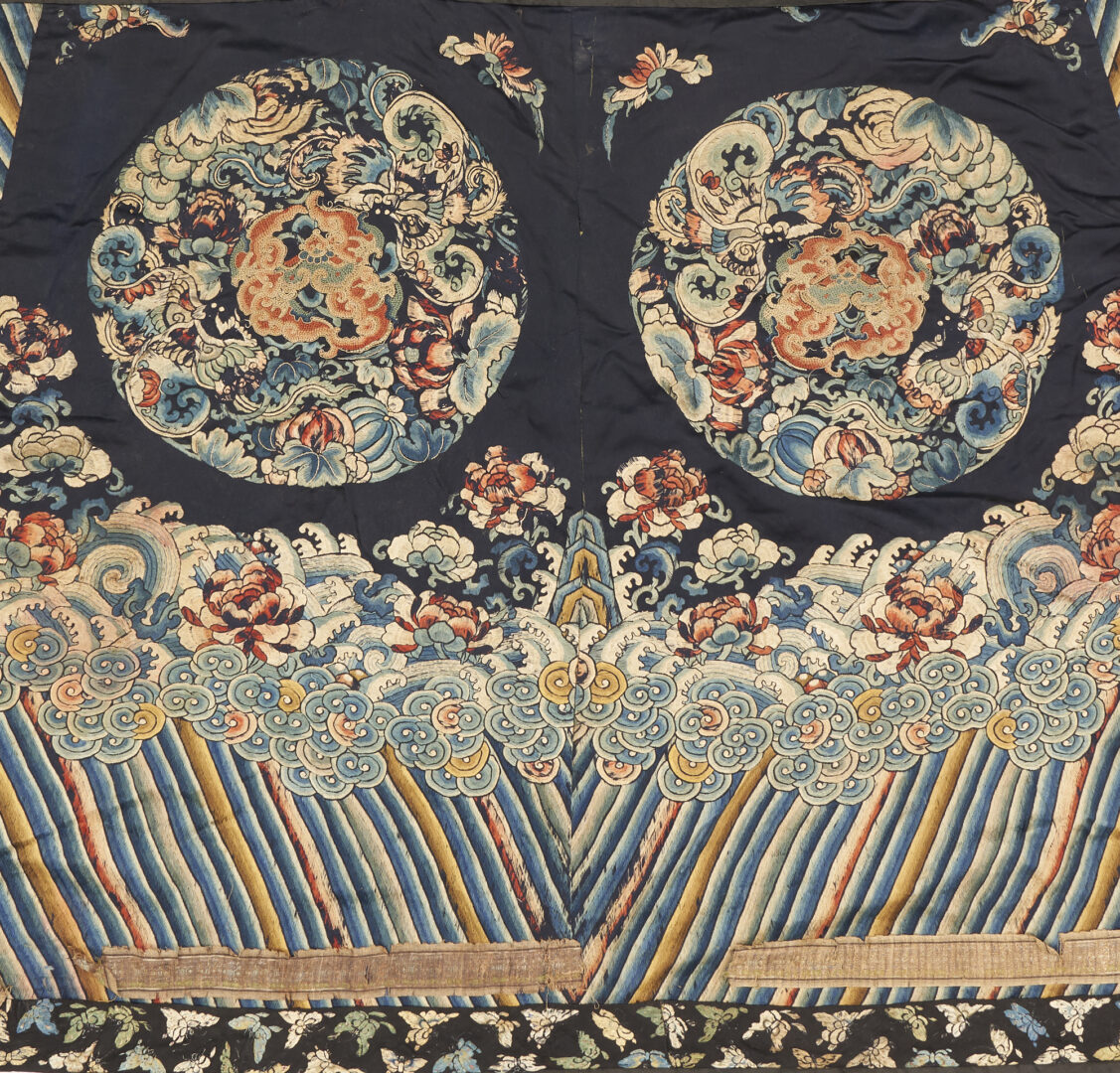 Lot 385: 3 Chinese Embroidered Textiles, incl. Qing