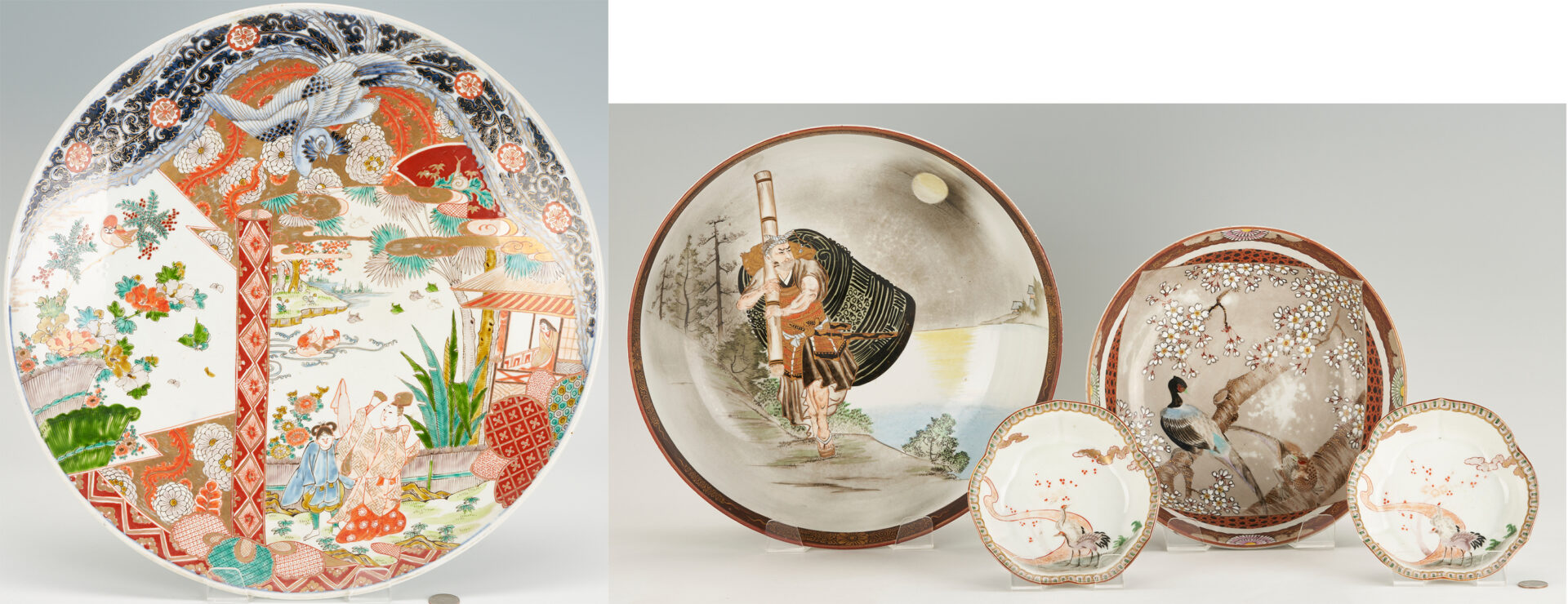 Lot 397: 5 Japanese Porcelain Items, incl. Satsuma